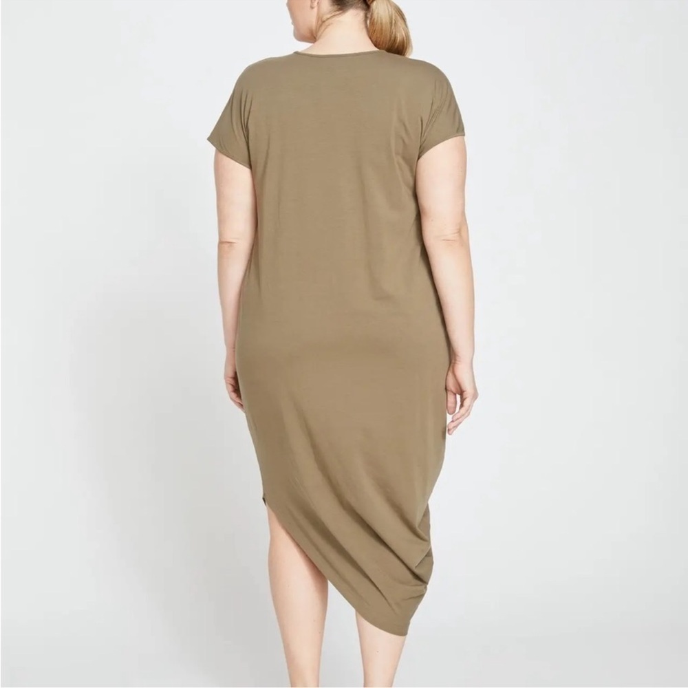 Universal Standard Iconic Geneva Dress Crocodile Tan Size XS 10-12 US Women’s